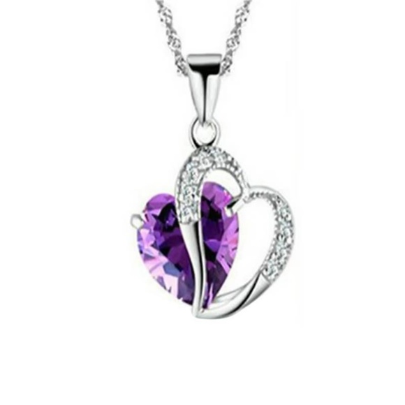 🔘5 For 25$🔘Beautiful Heart Necklace - Picture 2 of 2